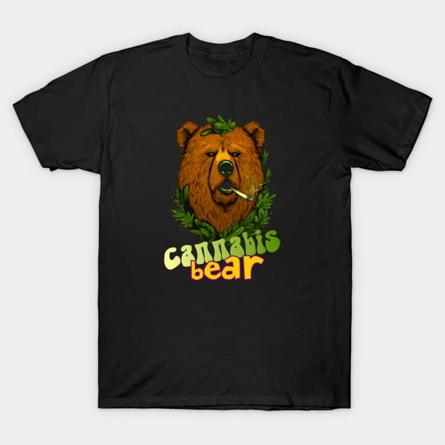 Cannabis Bear T-Shirt by Butterfly Venom